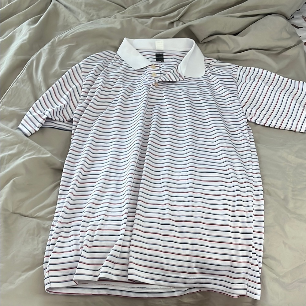 Striped Polo Golf Shirt